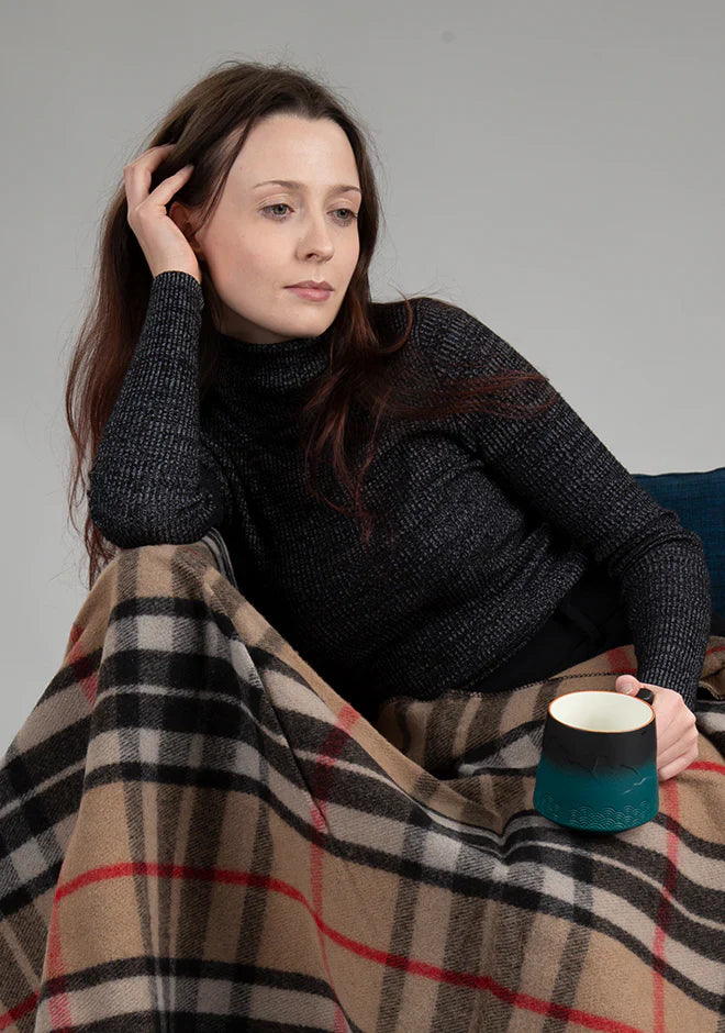 Scottish Plaid Woolen Blankets