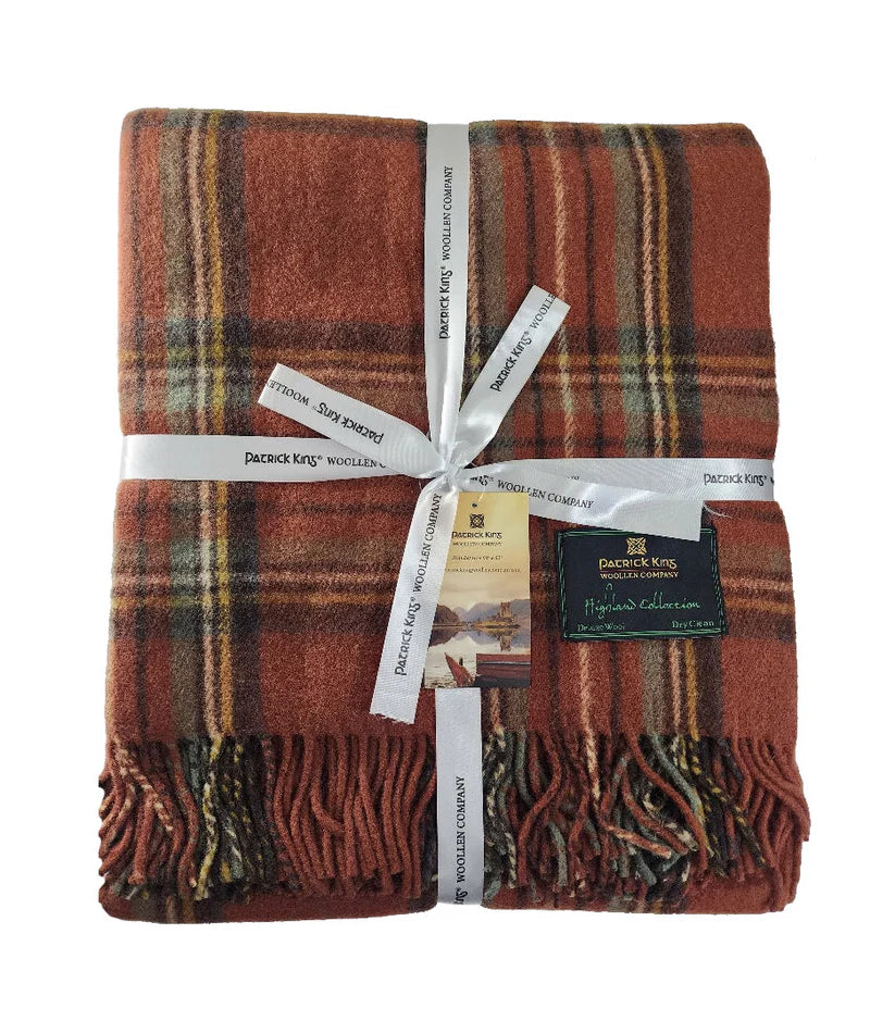 Scottish Plaid Woolen Blankets