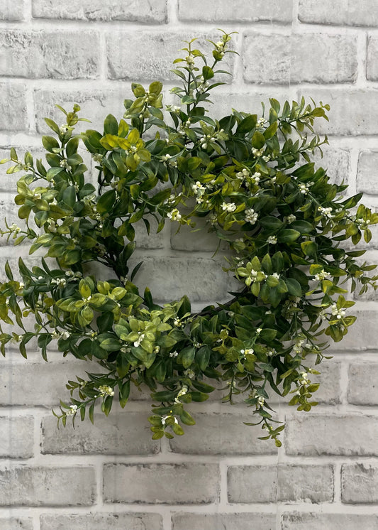 Orange Jasmine Wreath 15"