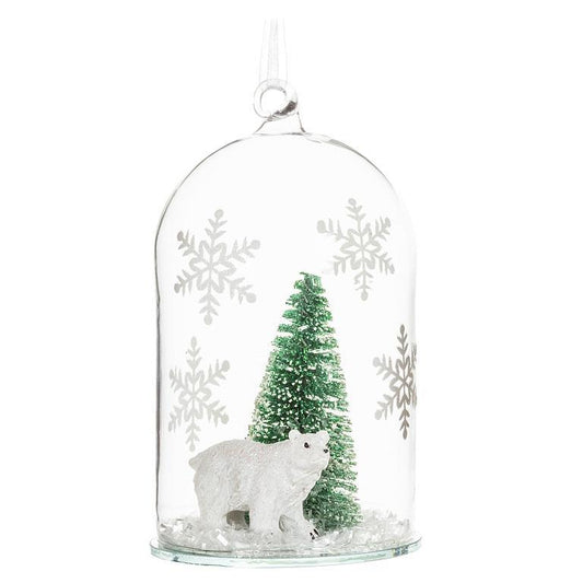 Polar Bear in Dome Ornament