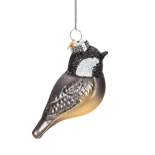 Chickadee Glass Blown Ornament