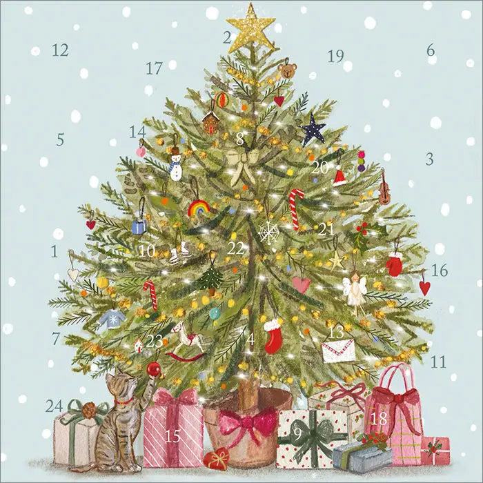 Lilac Tree Advent Cards