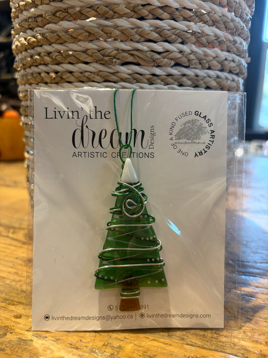 Locally Made Glass Fusion Ornaments