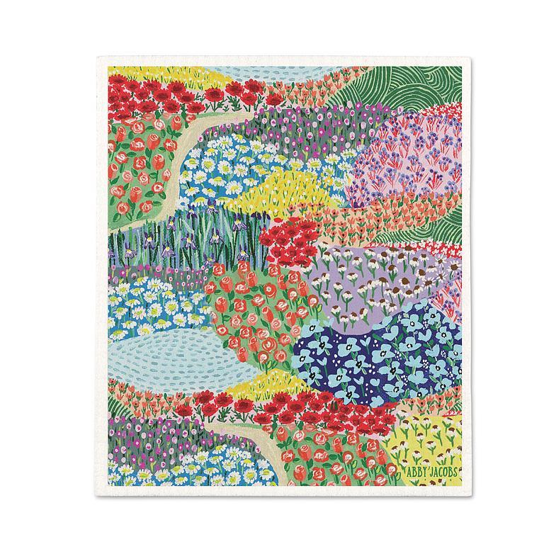 Flower Fields Dishcloth