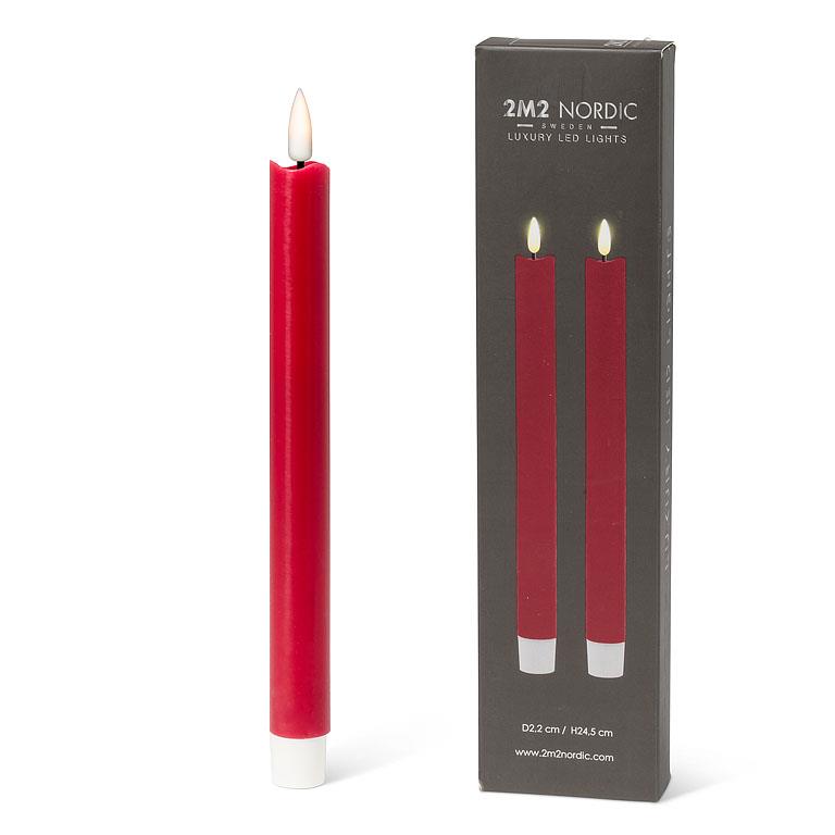 Luxlite Electronic Wax Candles - Taper Pair