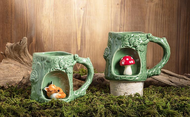Tree Look Mug with Fox