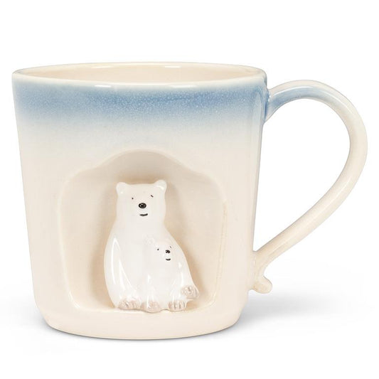 Ombre Taper Mug with Polar Bears
