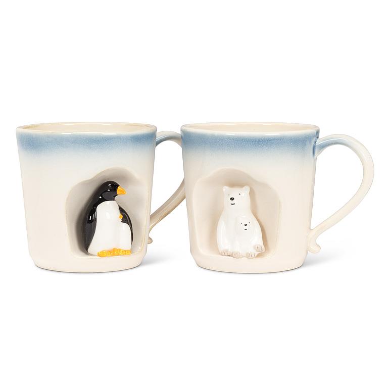 Ombre Taper Mug with Polar Bears