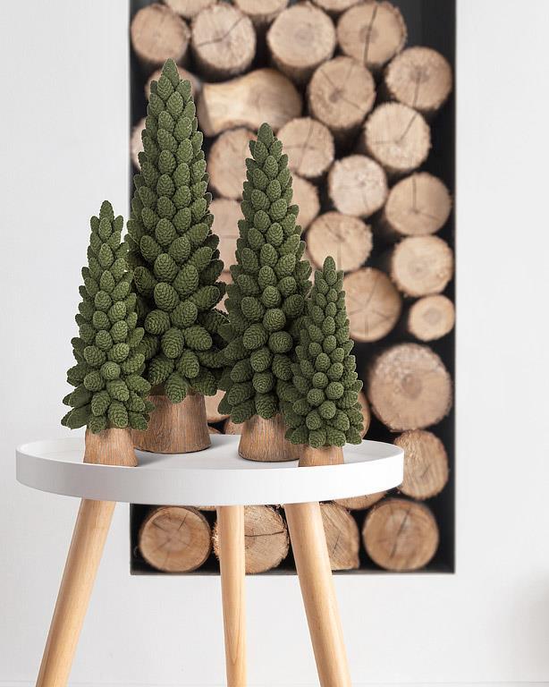 Small Velvet Pinecone Tree