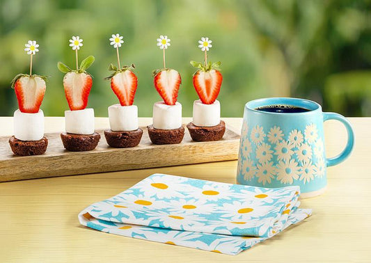 Light Blue Daisy Mug