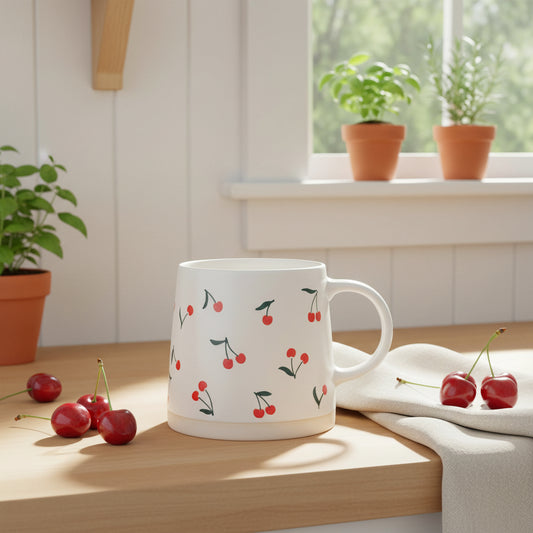 Cherry Wide Base Mug