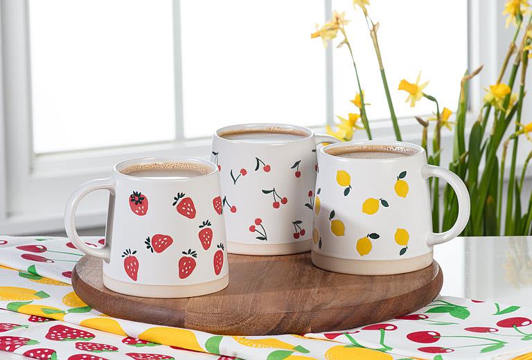 Cherry Wide Base Mug