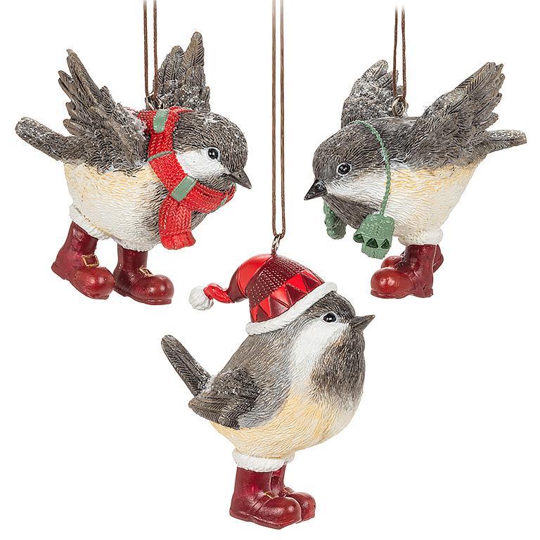Winter Chickadees Ornament