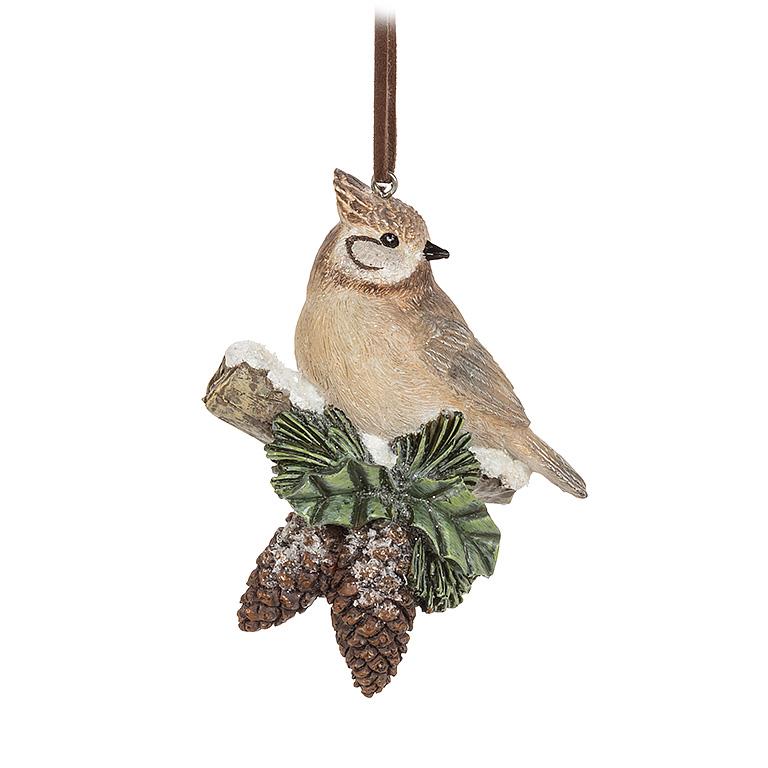 Owl, squirrel or bird on Pinecone Ornament