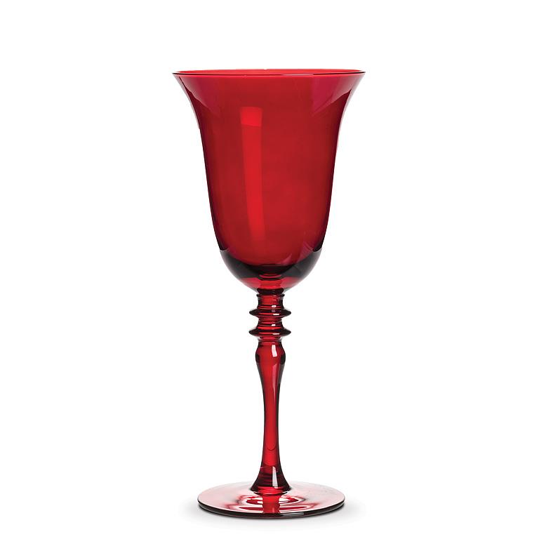 Red Glass Goblets