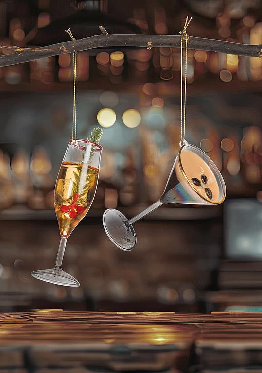 Holiday Champagne Ornament