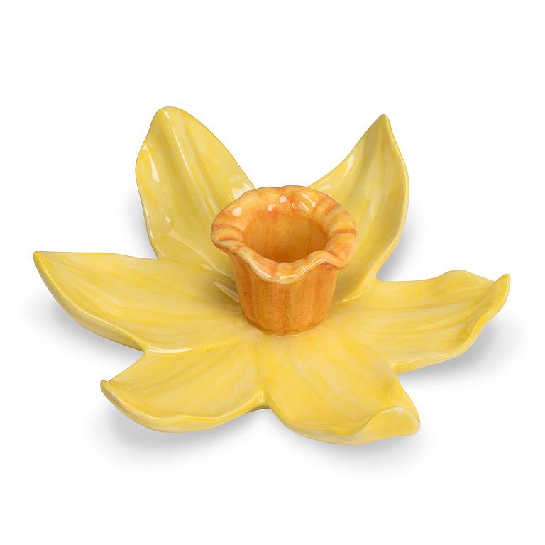 Ceramic Daffodil Taper Holders