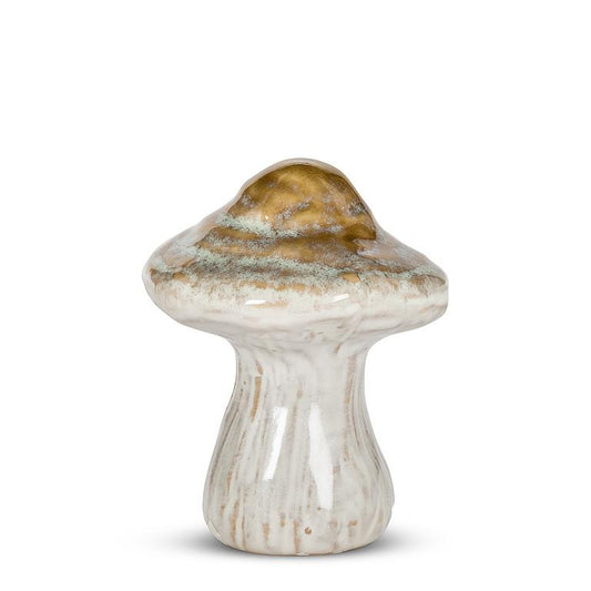 Taupe Ceramic Mushrooms