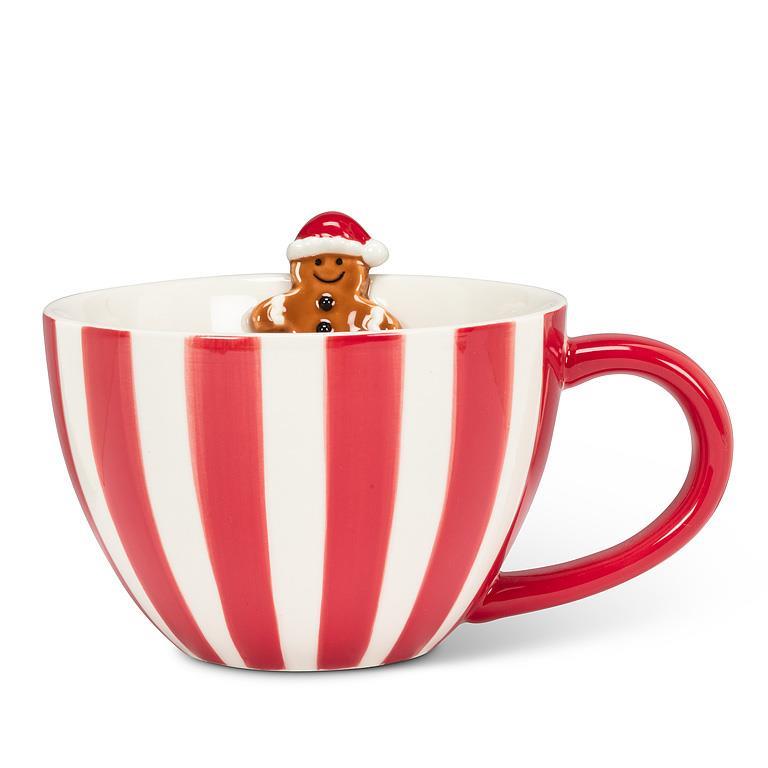 Striped Mug & Gingerbread Man