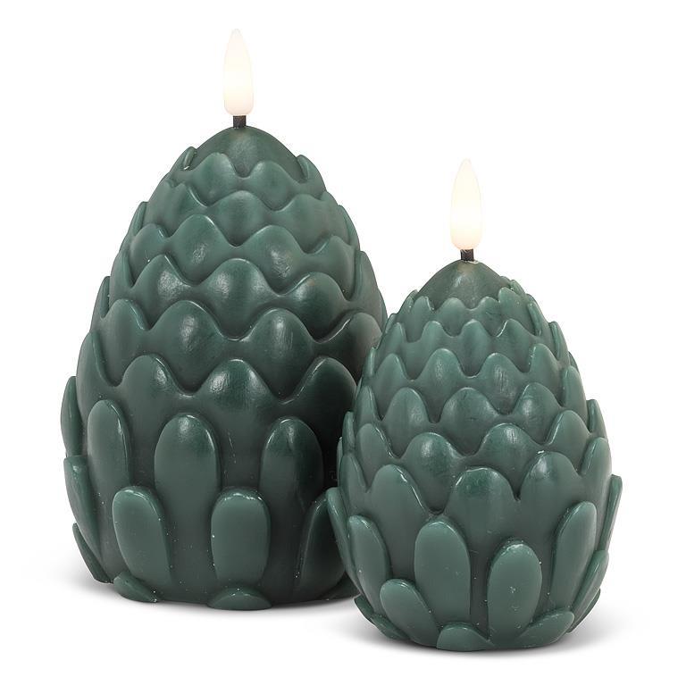 LED Pinecone Candles