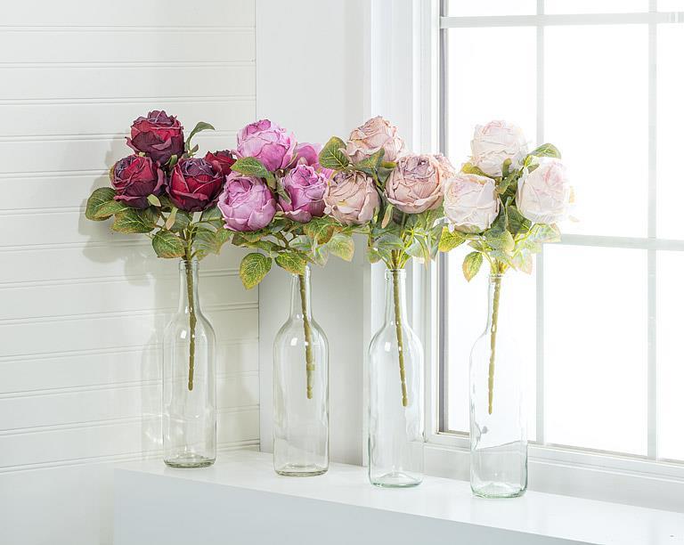 5 Bloom Antique Rose Bouquet