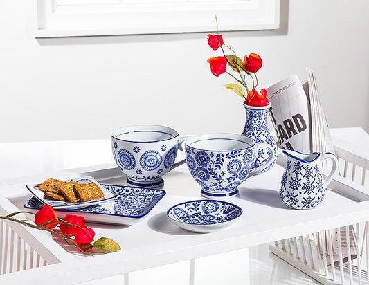 Blue & White Ceramic Jugs