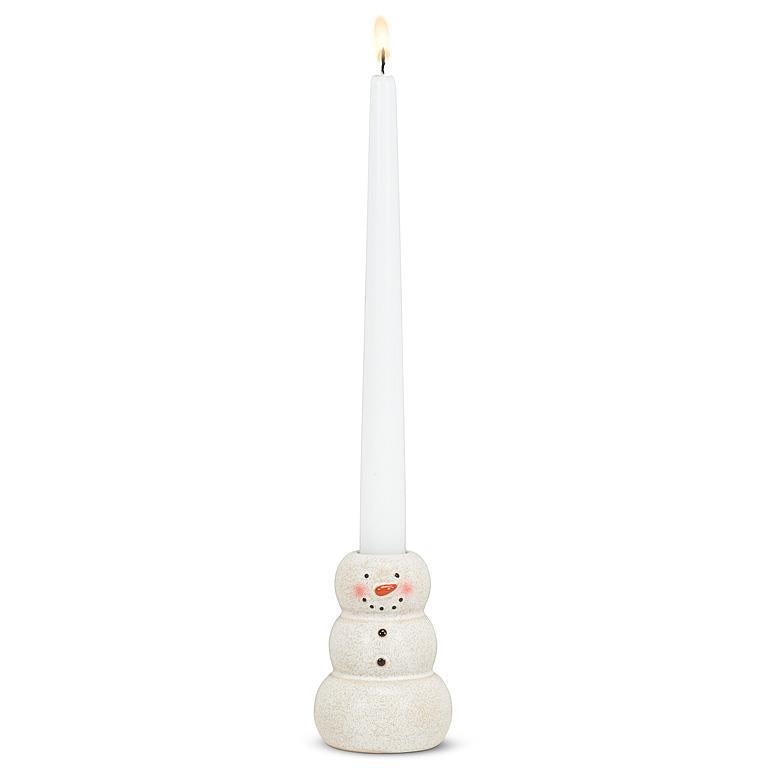 Snowman Taper Holders