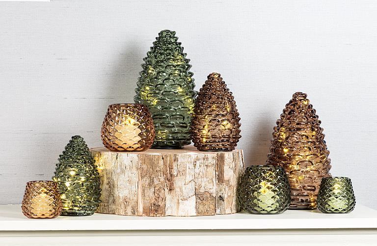 Green Pinecone Tealight