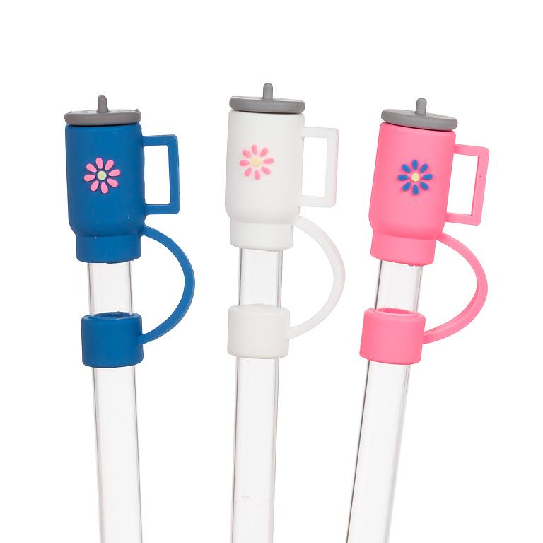 Jumbo Straw Set With Toppers