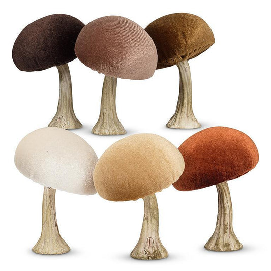 Velvet Mushrooms - Pack of 6