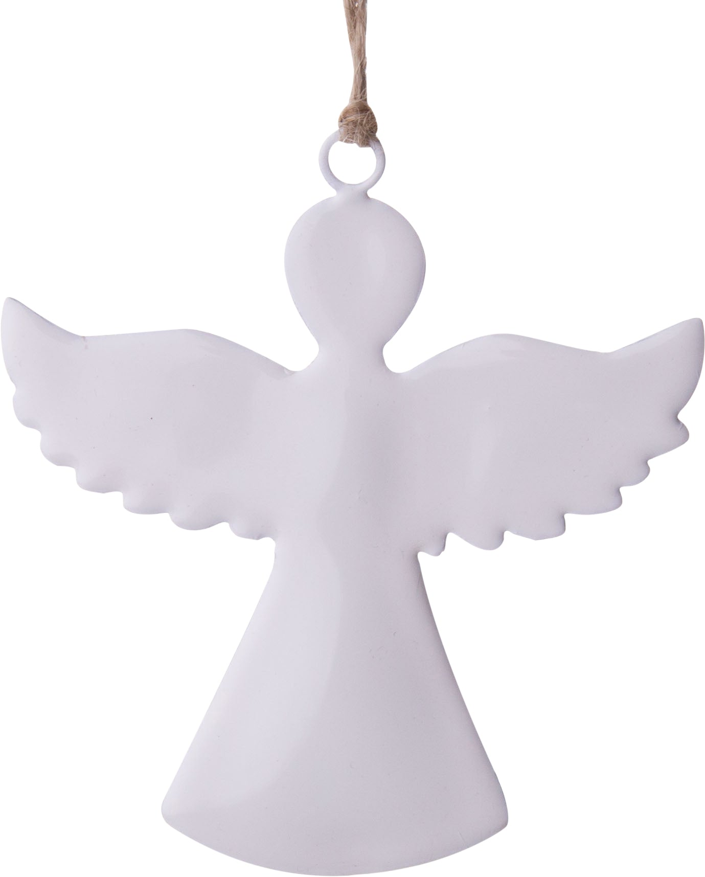 Angel Silhouette Enamel Ornament