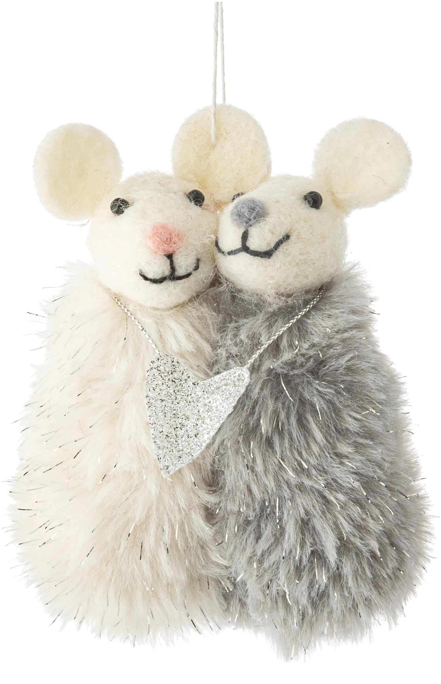 Hugging Mice Ornament