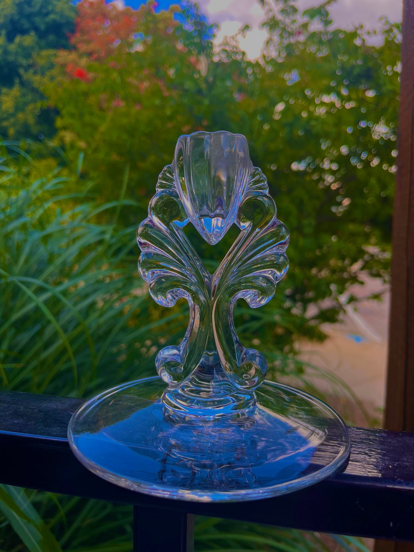 Vintage Crystal Candle Sticks