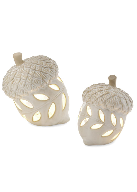 Acorn Off-White LED Light