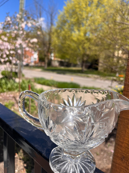 Vintage Crystal Serving Dish