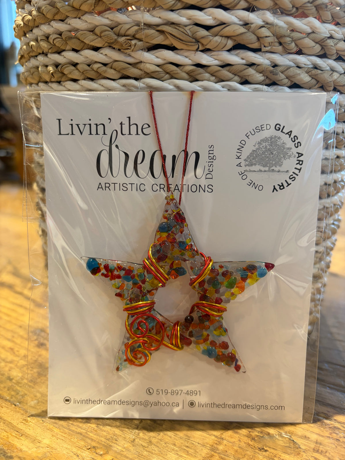 Locally Made Glass Fusion Ornaments
