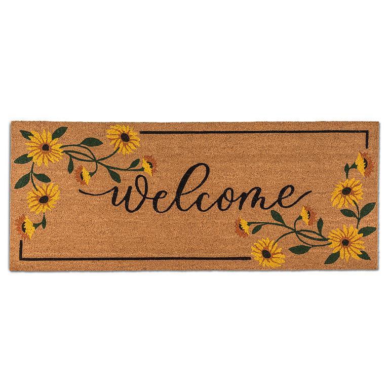 Welcome Sunflower Mat