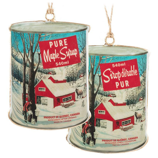 Maple Syrup Can Ornament
