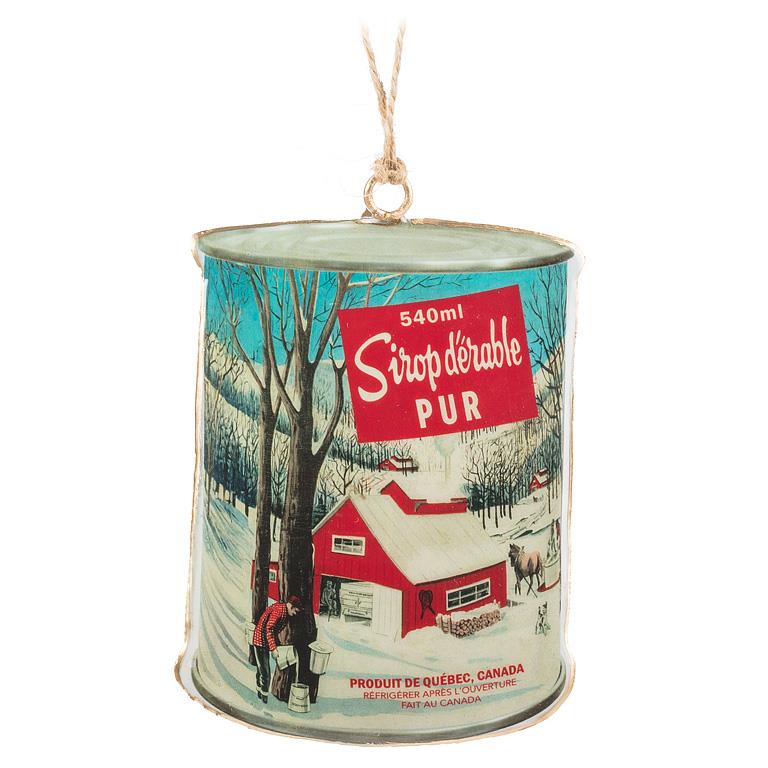 Maple Syrup Can Ornament