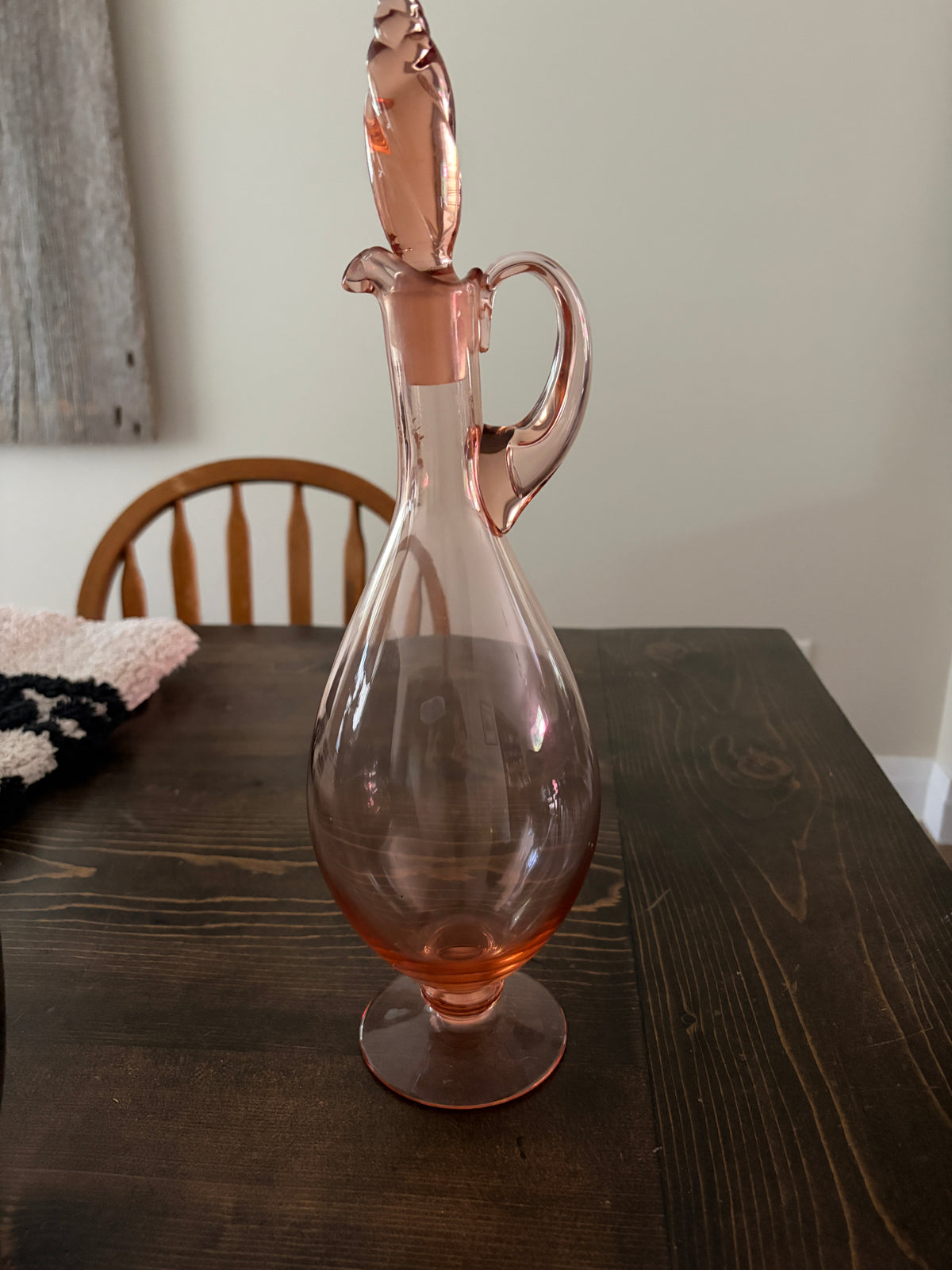 Depression Glass Pink Decanter