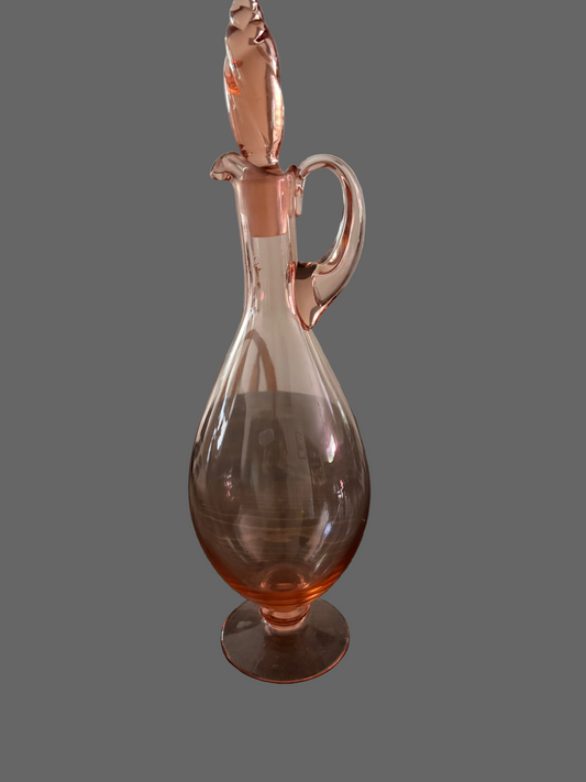 Depression Glass Pink Decanter