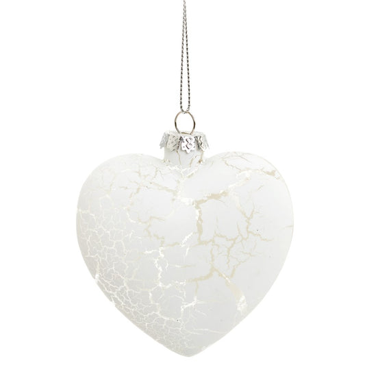 Glass Heart Ornament
