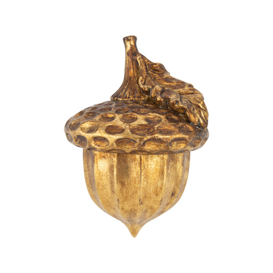 Resin Gold acorn table piece, Medium