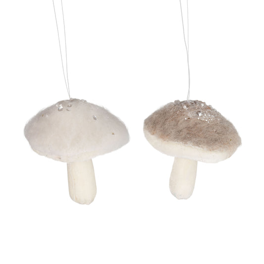 Felted Mushroom Ornaments
