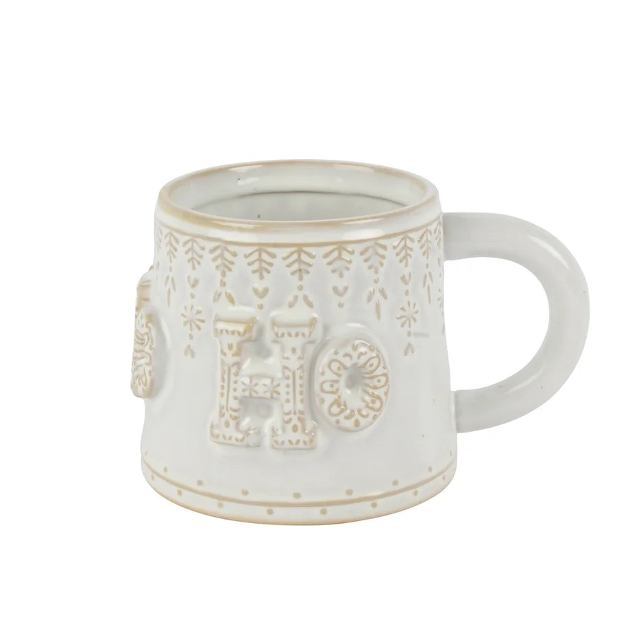 Festive Embossed Mug