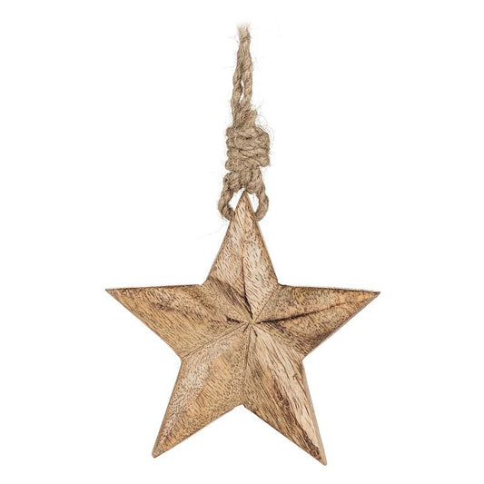 Wooden Star Ornament