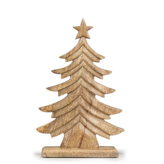 Carved Wooden Tree Centrepiece