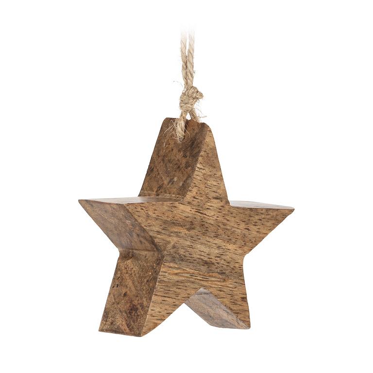 Wooden Star Ornament
