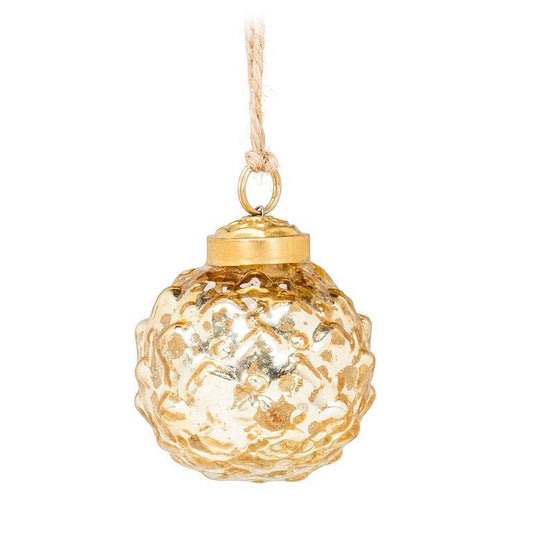 Embossed Gold or Red Ornaments