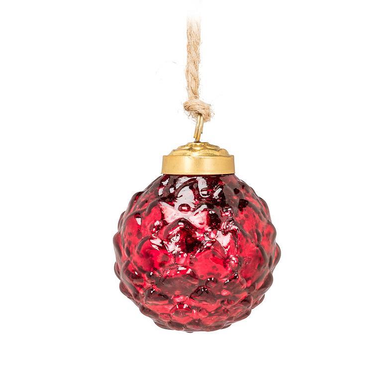 Embossed Gold or Red Ornaments